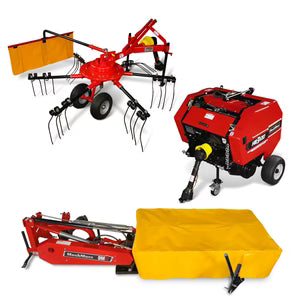 Hay Baler & Hay Rake Tedder & Disc Mower Combo, HB3120, HT100, DM6